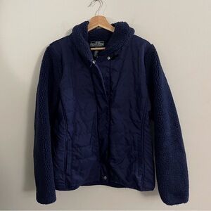 90s Vintage Lauren Ralph Lauren Sherpa Outdoor Navy Coat Jacket Ski Winter Fall
